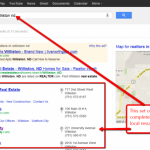 Screen capture of local search optimization results example