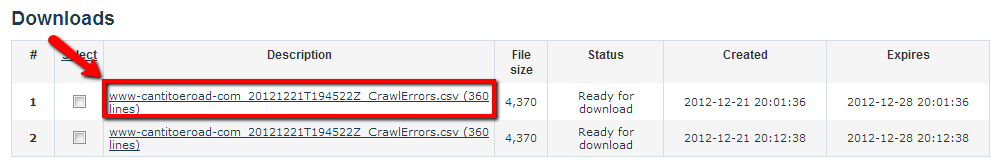 Downloading Your Bulk Link Checker Report